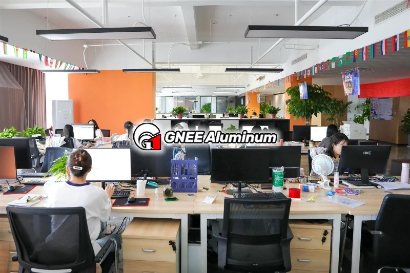 GNEE Aluminum plate sales professional team GNEE Aluminum plate sales professional team